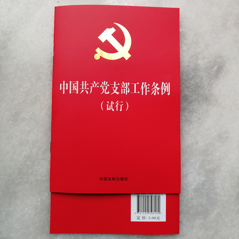 中国共产党支部工作条例（试行）法制32开